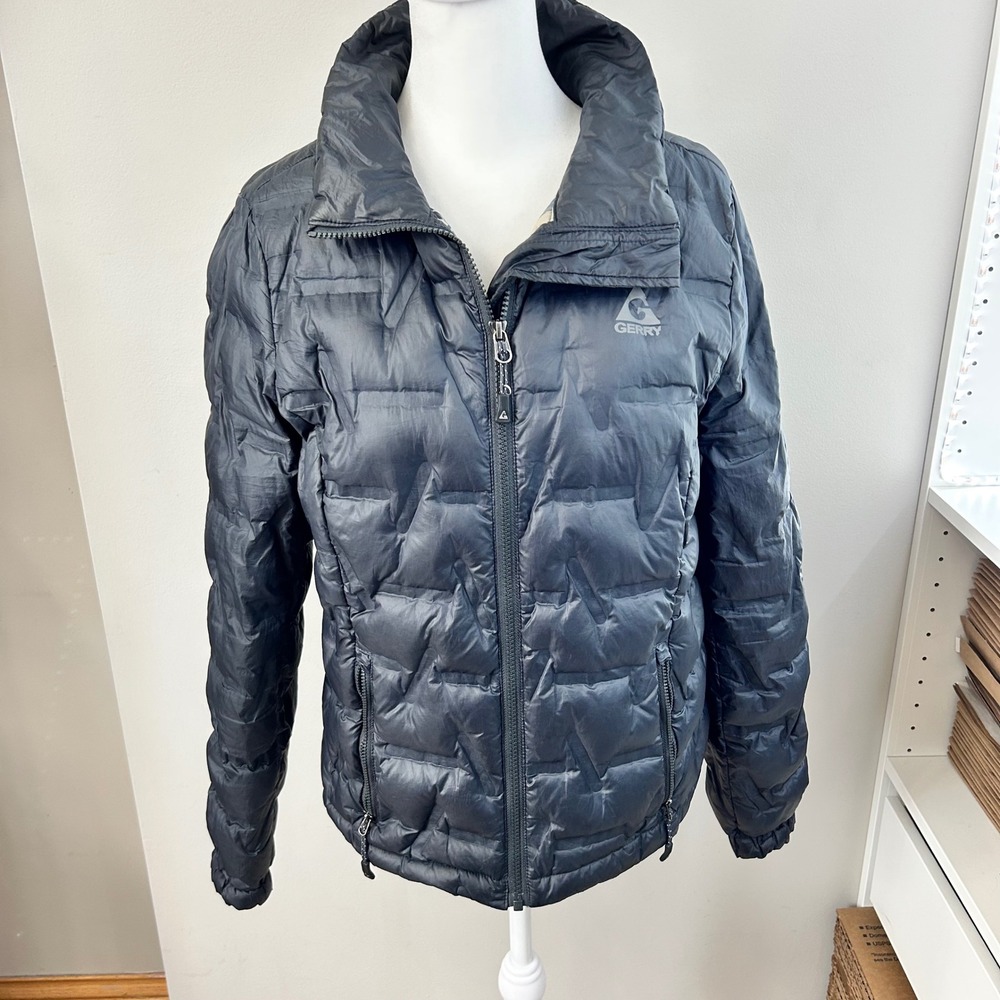 Gerry Womens Small‎ Down Puffer Jacket Full Zip Lightweight Warm Winter Coat